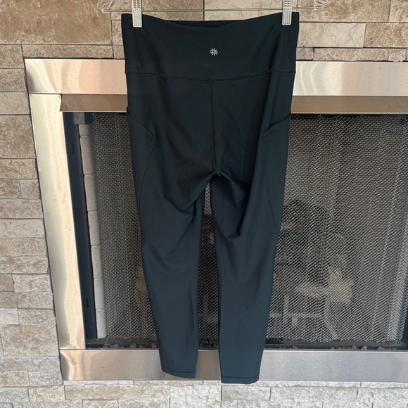 Athleta Dark Green Interval Stash High Rise 7/8 Legging, sz medium - Picture 5 of 7